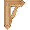 Ekena Millwork Funston Arts & Crafts Rough Sawn Bracket, Western Red Cedar, 6"W x 20"D x 28"H BKT06X20X28FST03RWR - alternate 2